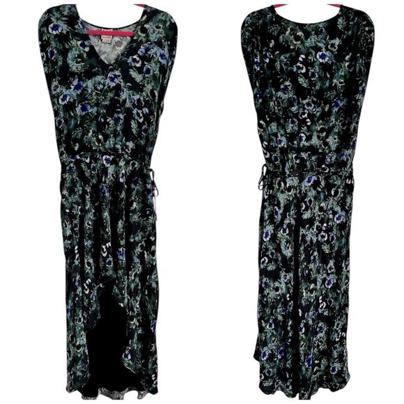 Haute Hippie Tangled Up In You Hi Lo Blouson Dress Medium - Picture 2 of 4